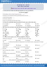 Đề số 5 - Đề kiểm tra học kì 1 - Tiếng Anh 8 mới